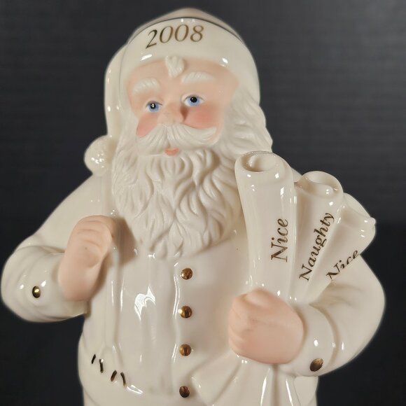 Lenox For The Holidays Santa's List 2008 Christmas Porcelain Figurine - Picture 2 of 7